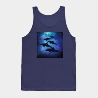 School of dolphins swimming through the ocean Tank Top